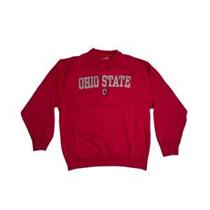 Ohio State University Red Crewneck Sweatshirt Womens M OVB Varsity Brand